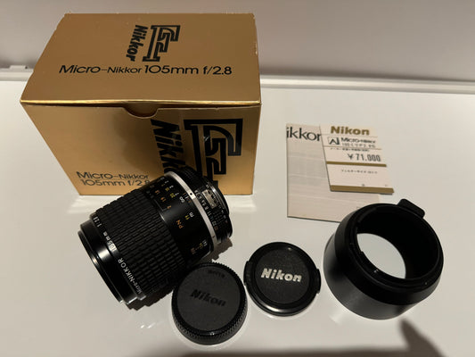 [MINT w/ Box] Nikon Ai-s Ais Micro Nikkor 105mm f2.8 MF Macro Lens