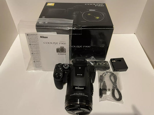 Mint Nikon COOLPIX P900 Black 16MP Digital Camera